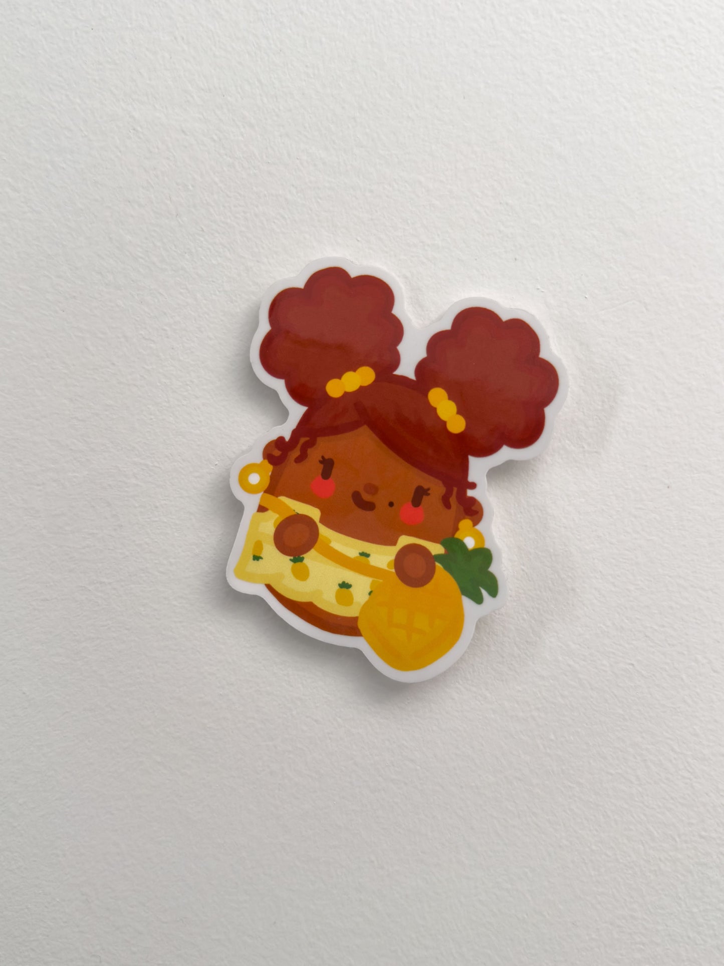 Pineapple Girl Sticker