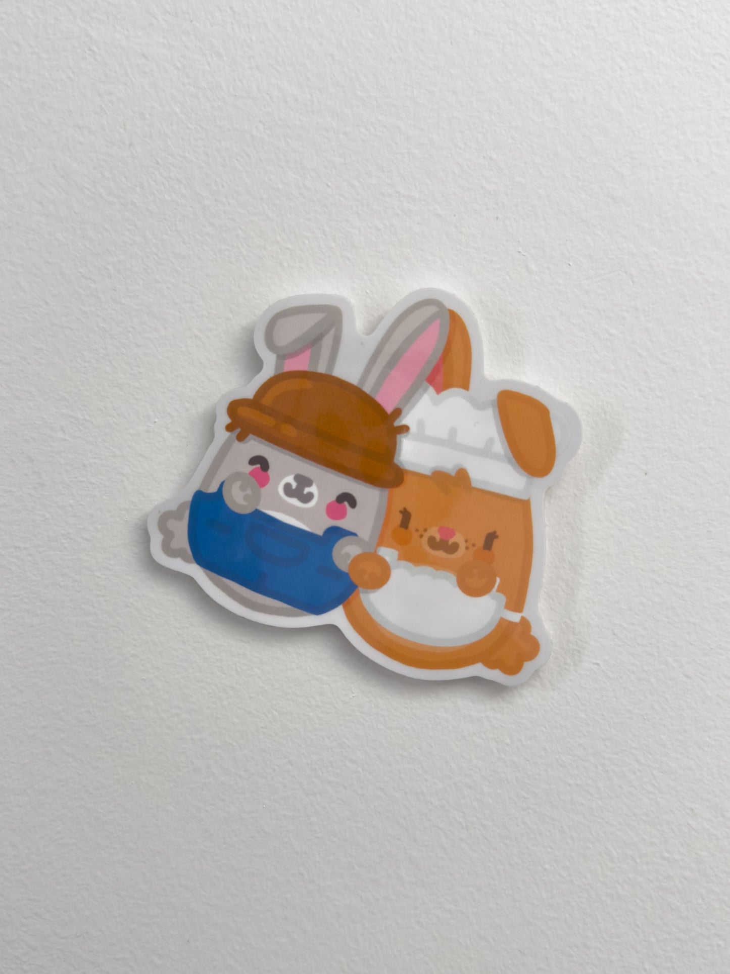 Mr & Mrs Bunny Sticker