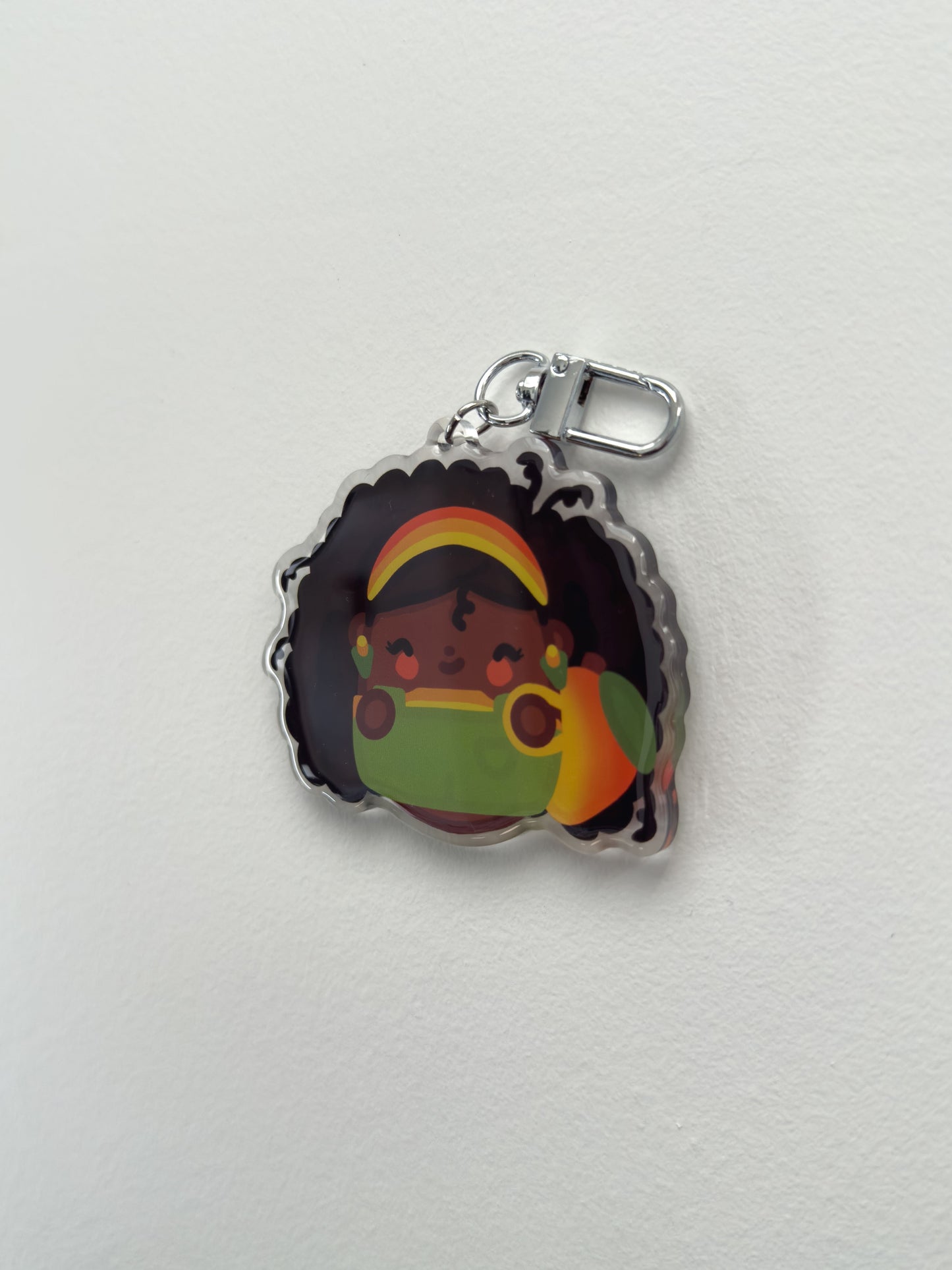 Mango Girl Keychain
