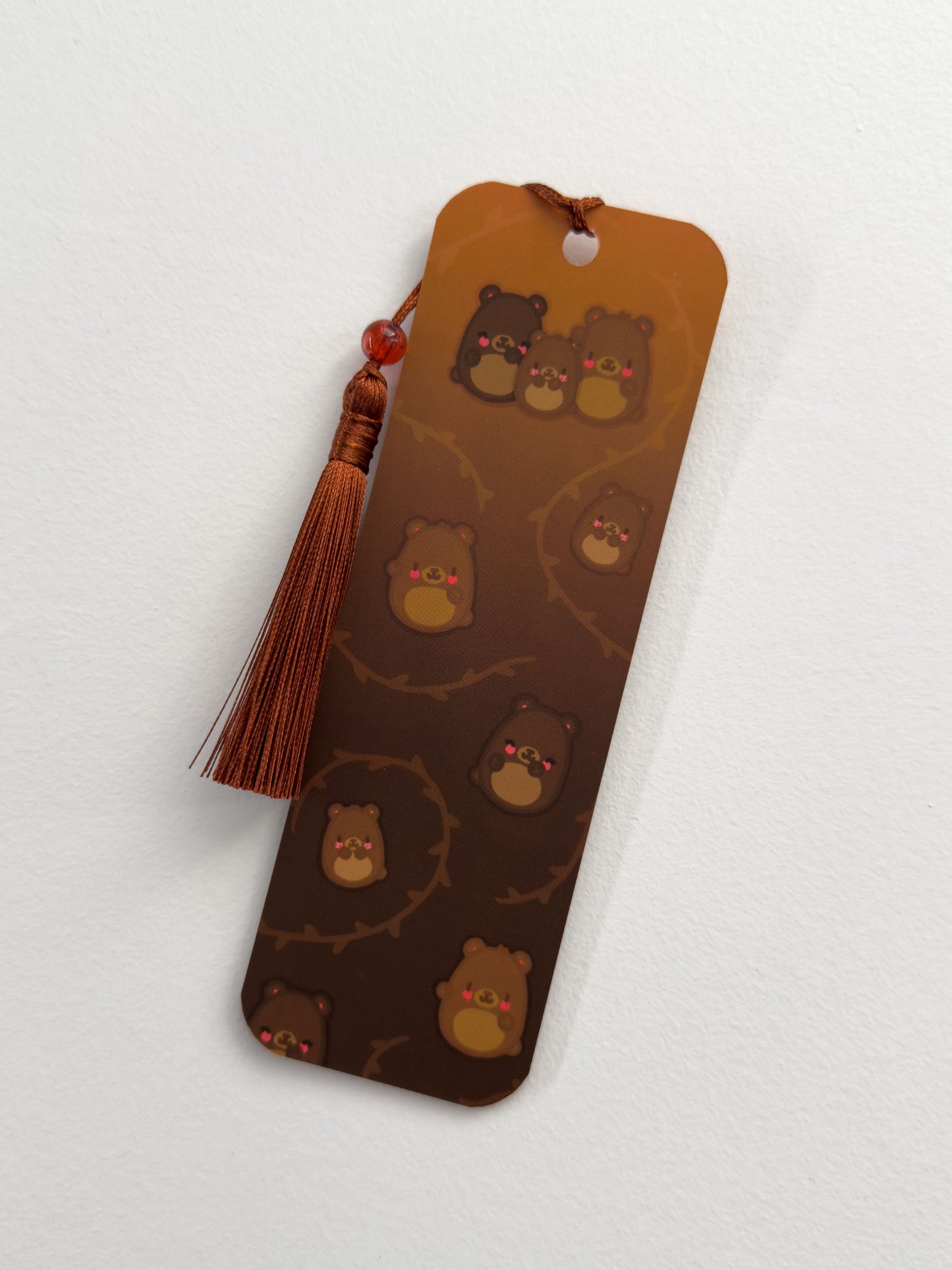 Bear Family Tassel Bookmark