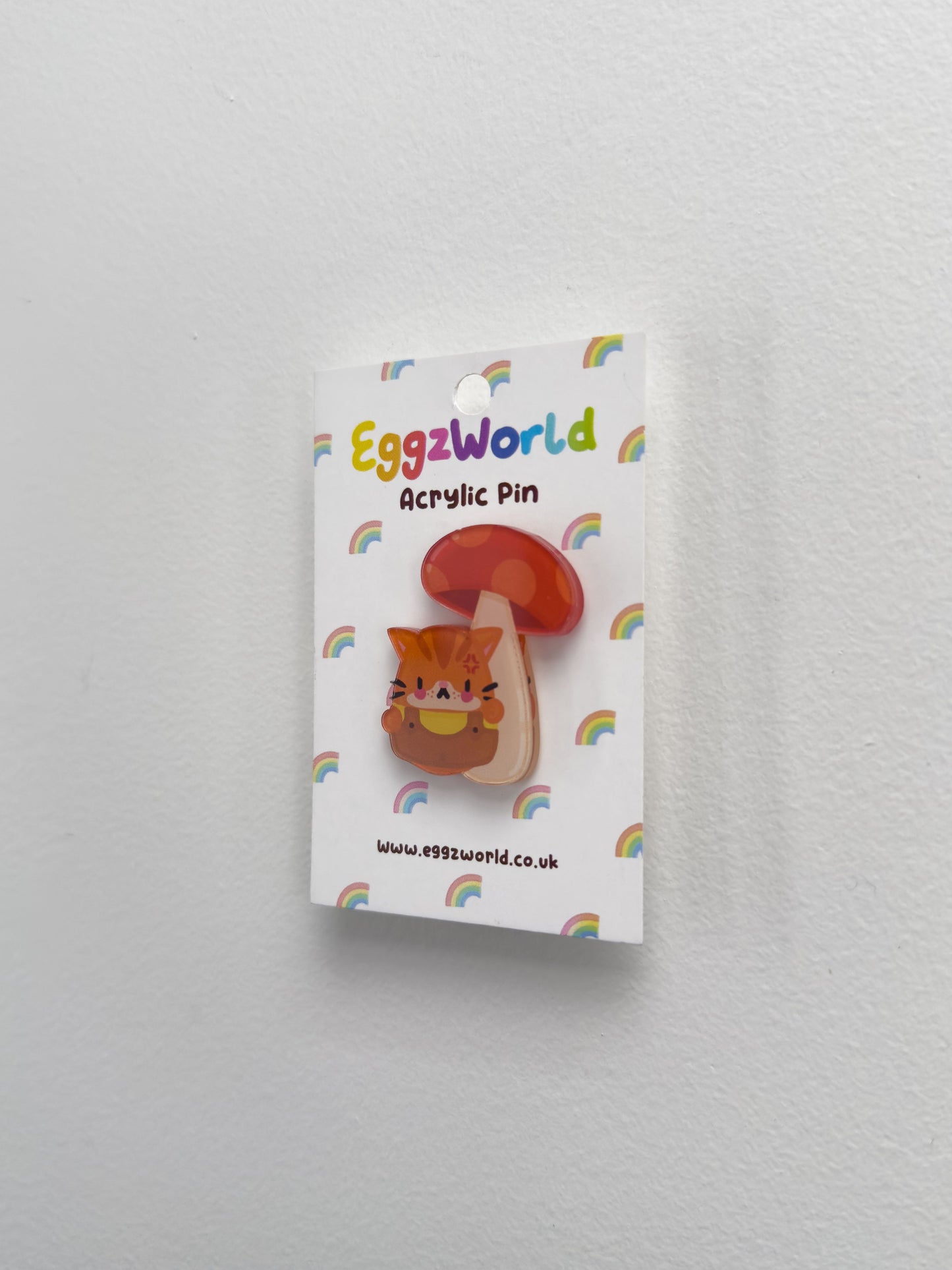 Angy Kitty Acrylic Pin