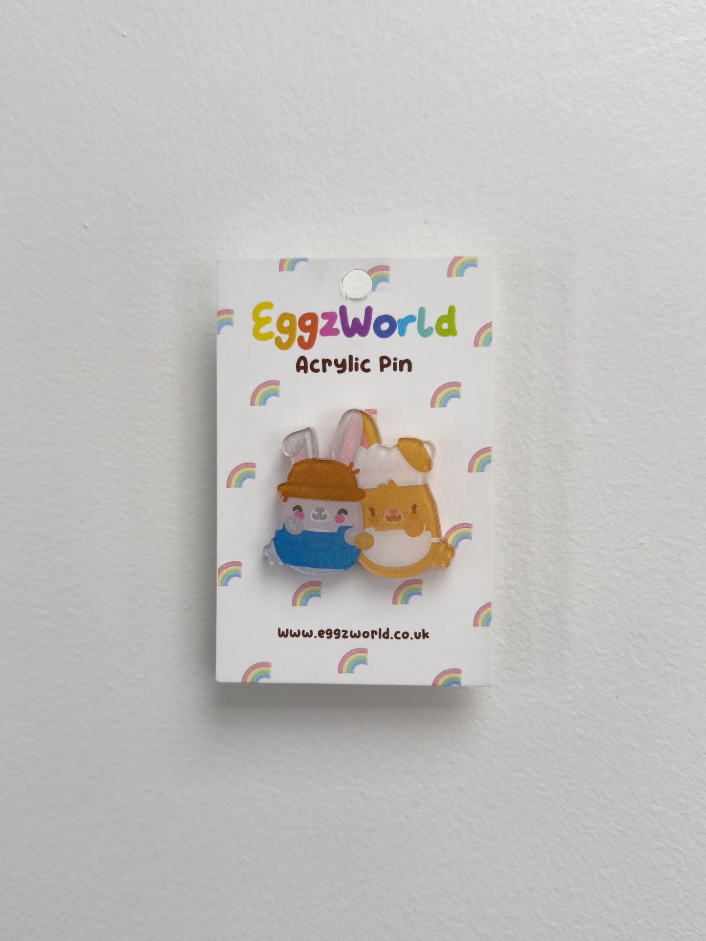 Mr & Mrs Bunny Acrylic Pin