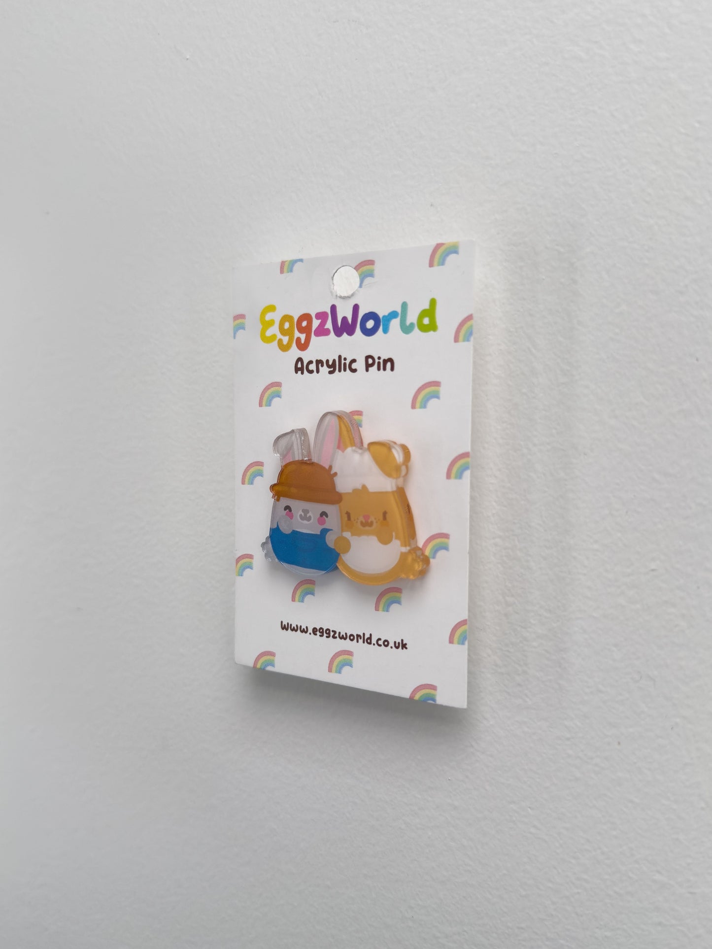Mr & Mrs Bunny Acrylic Pin