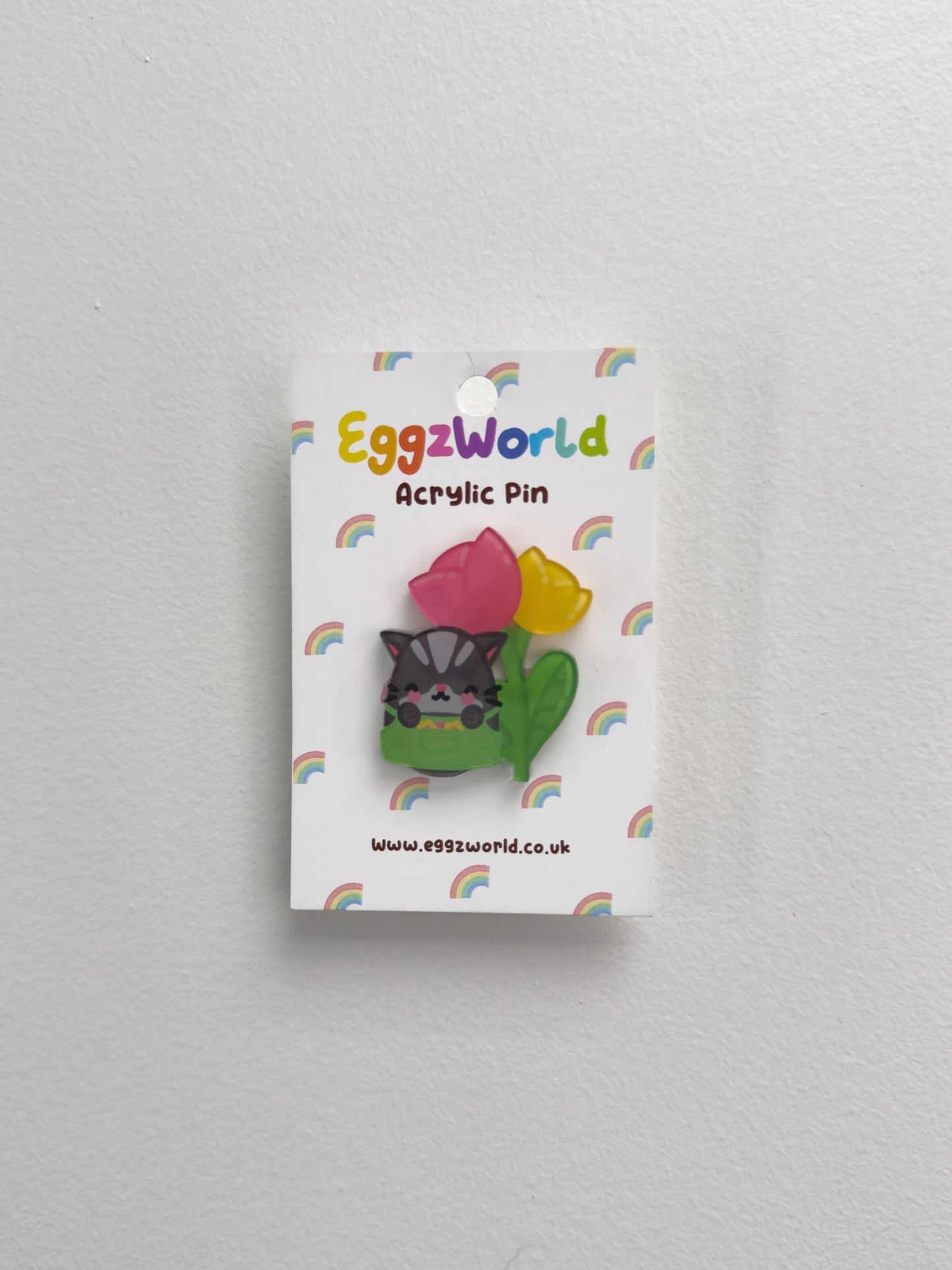 Happy Kitty Acrylic Pin