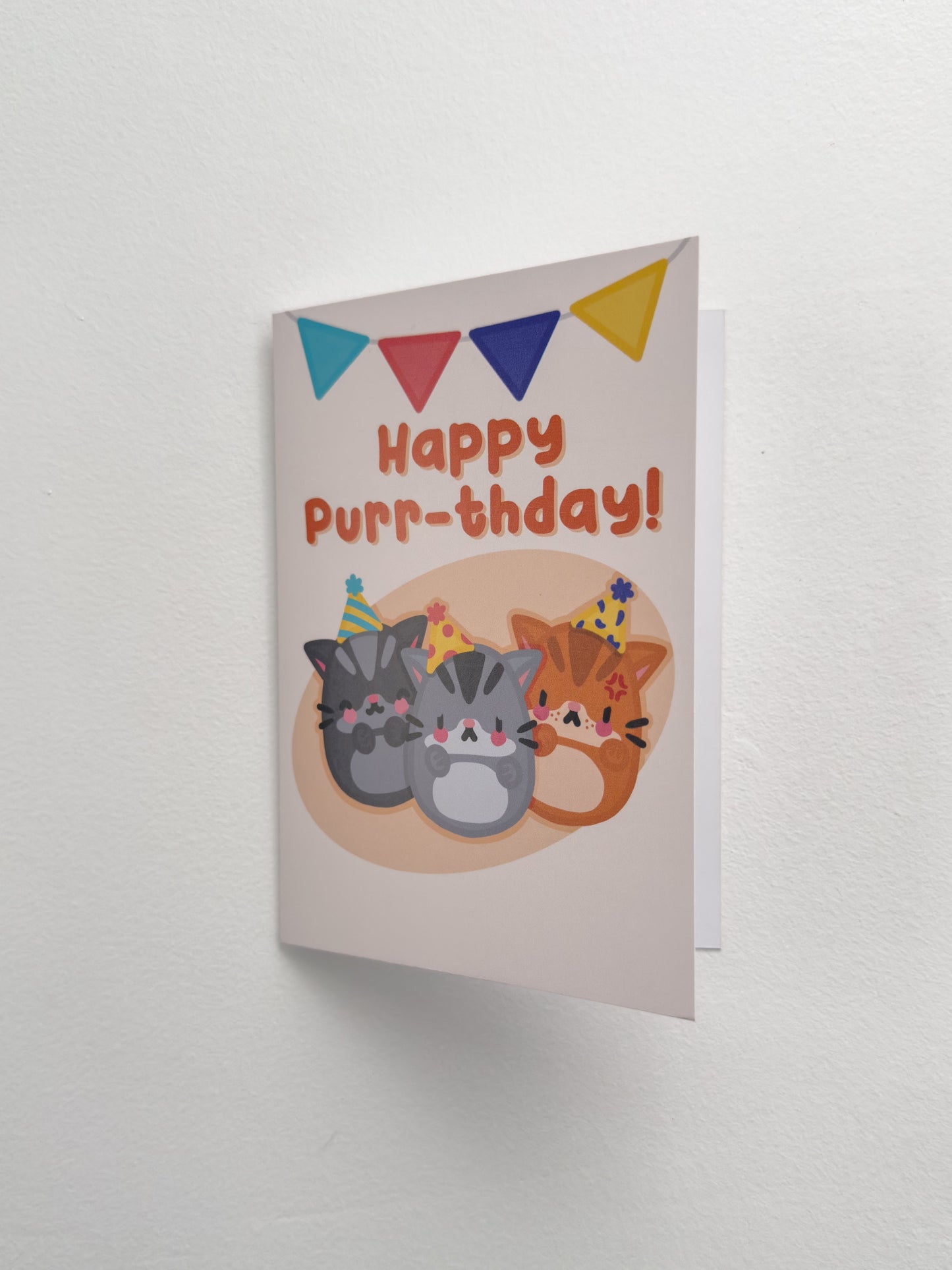 Kitty Family Birthday Card