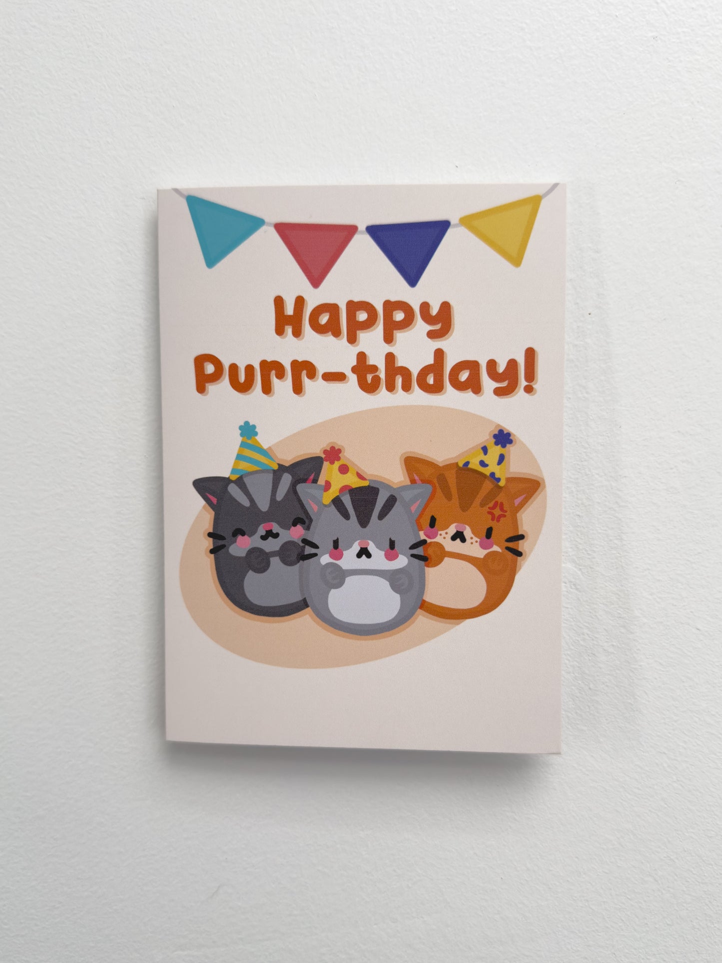 Kitty Family Birthday Card