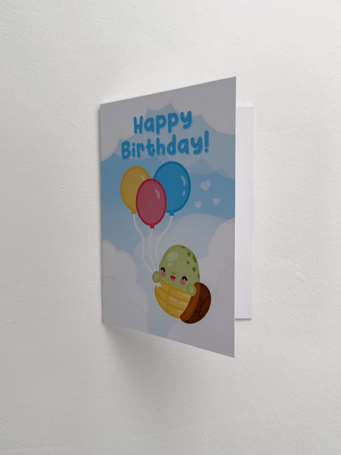 Balloon Turtle Birthday Card