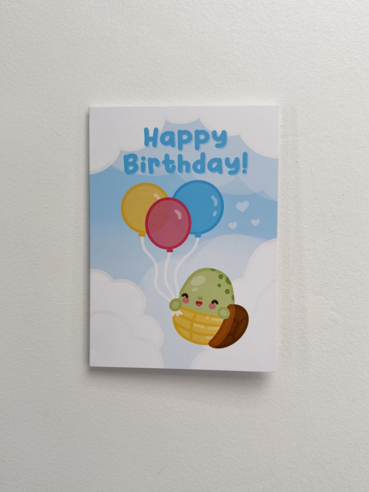 Balloon Turtle Birthday Card