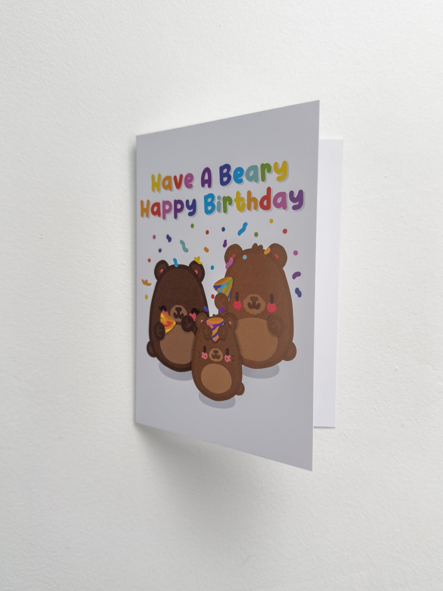 Bear Family Birthday Card