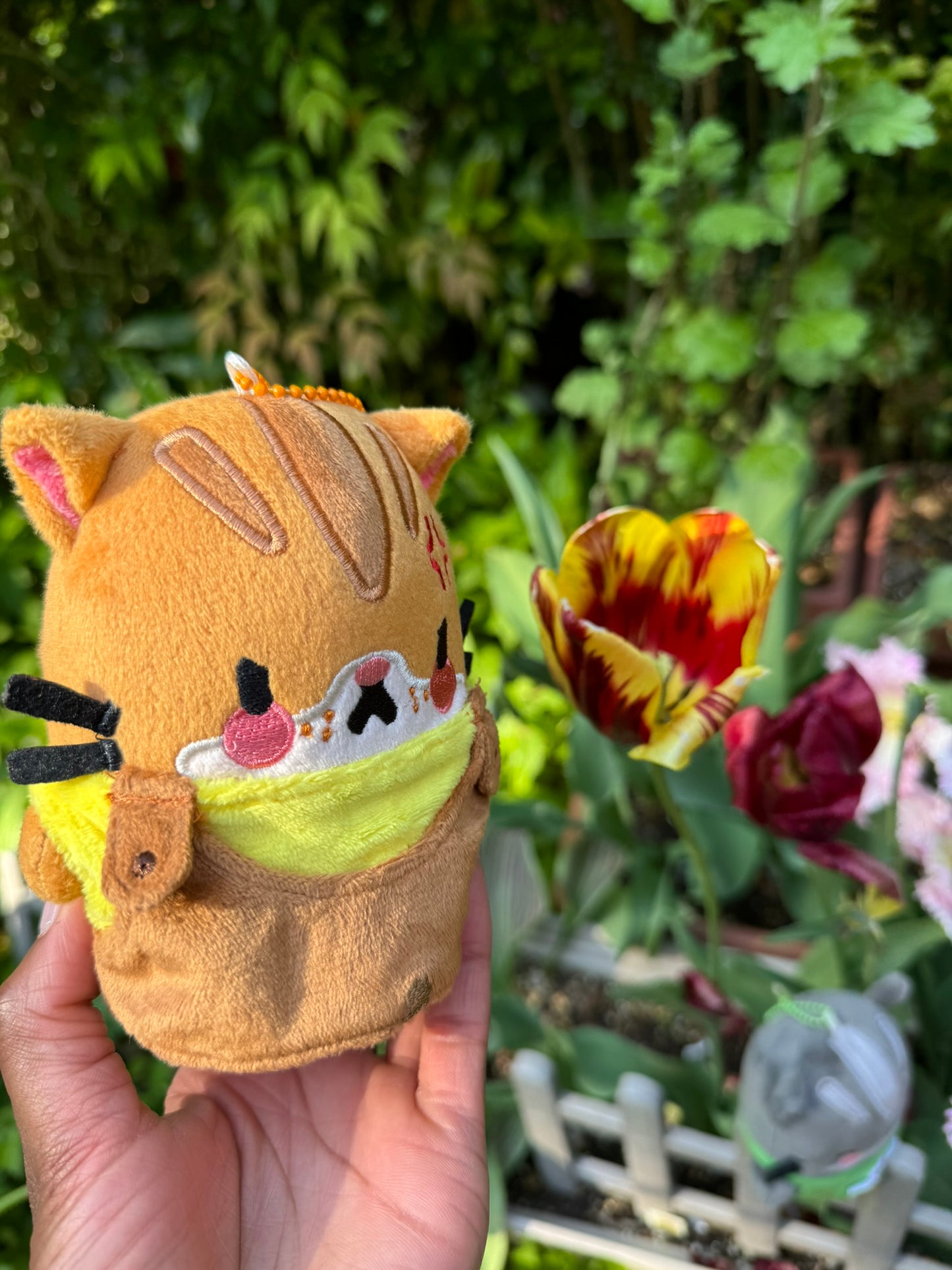 Mini Angy Kitty Keychain Plushie