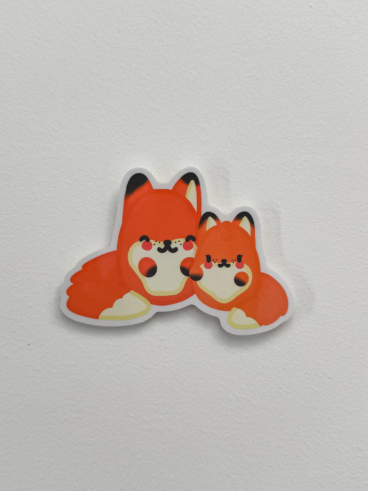 Fox Family Sticker