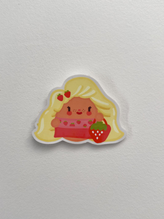 Strawberry Girl Sticker