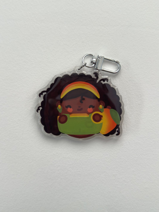 Mango Girl Keychain