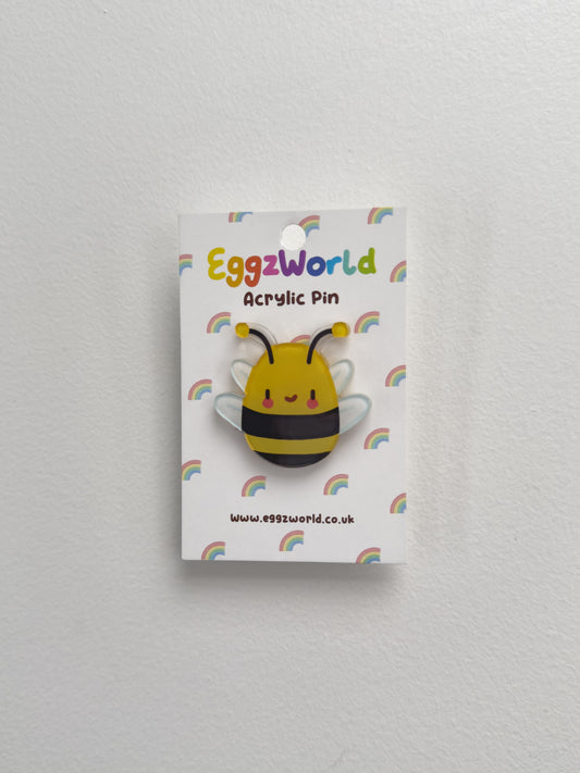 Bee Acrylic Pin