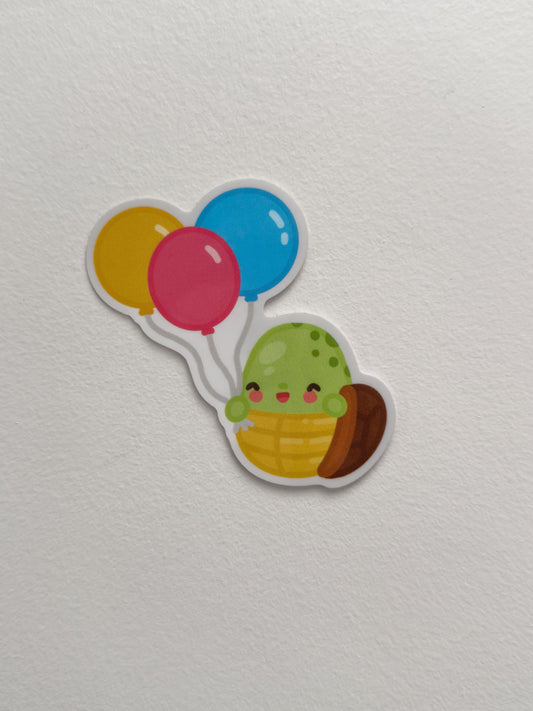 Balloon Turtle Sticker