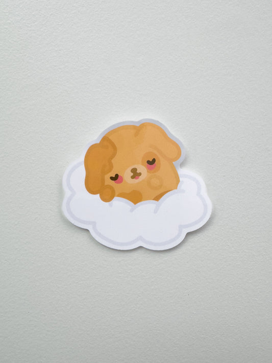 Sleepy Dog Sticker