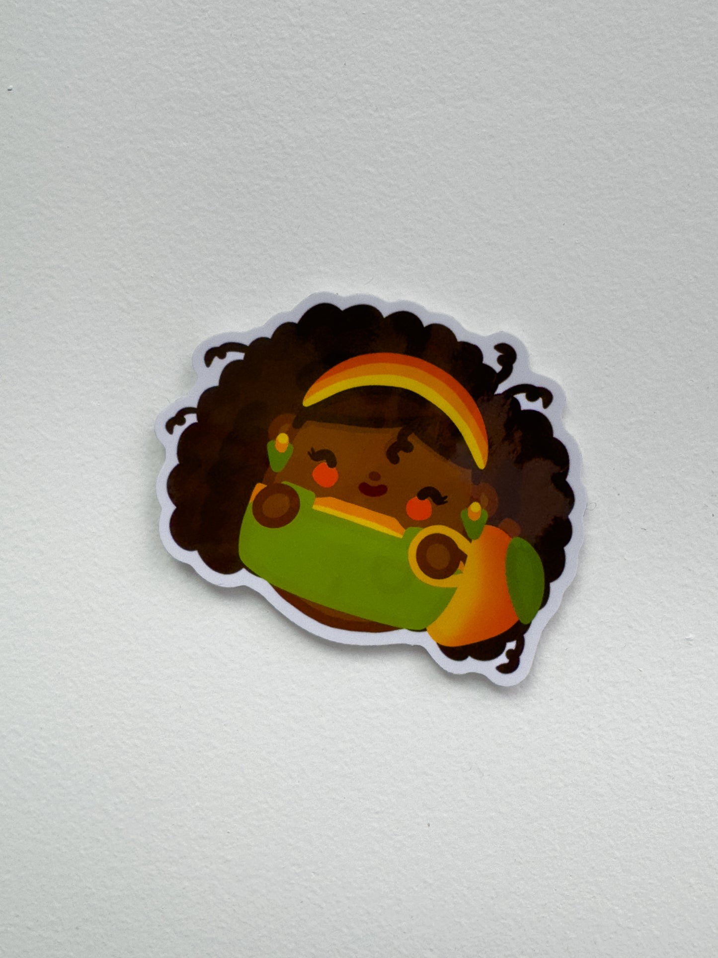 Mango Girl Sticker