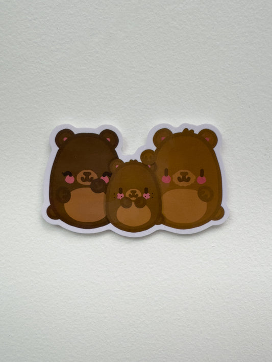 Bear Family Sticker