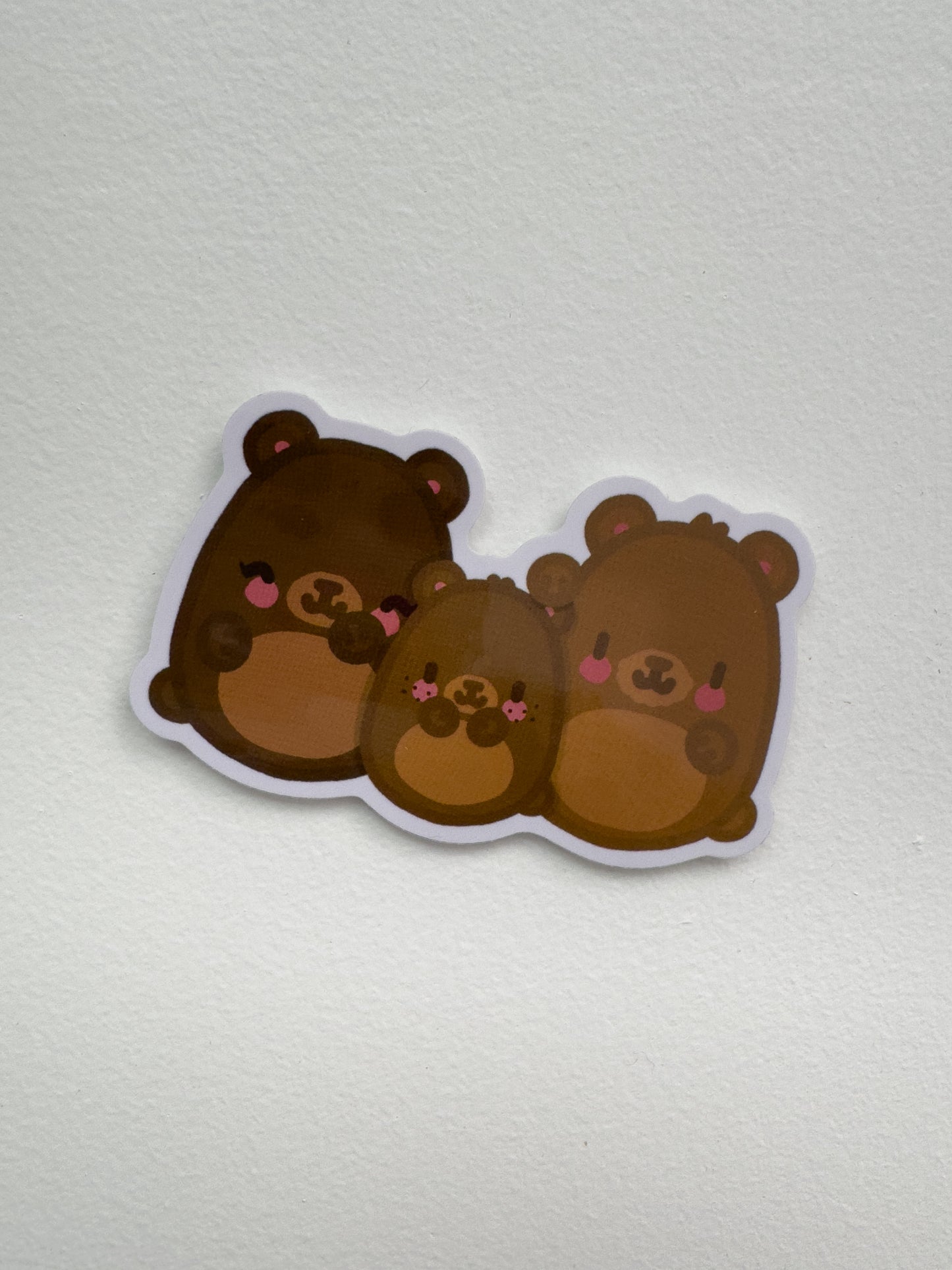 Bear Family Sticker