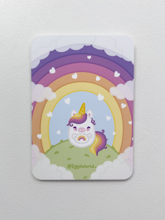 Rainbow Unicorn A6 Print