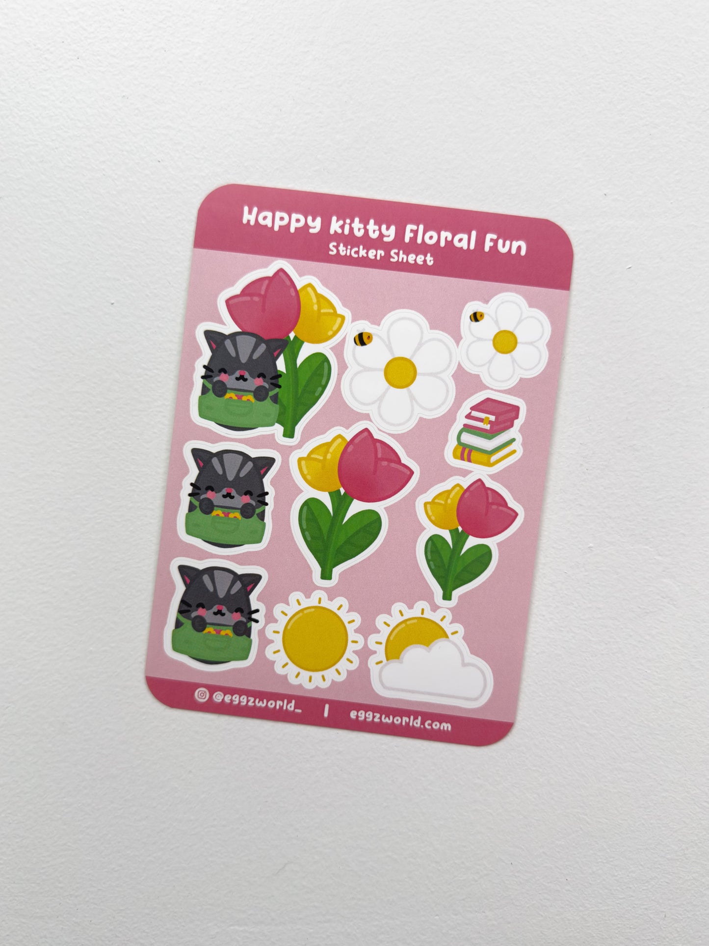 Happy Kitty Sticker Sheet