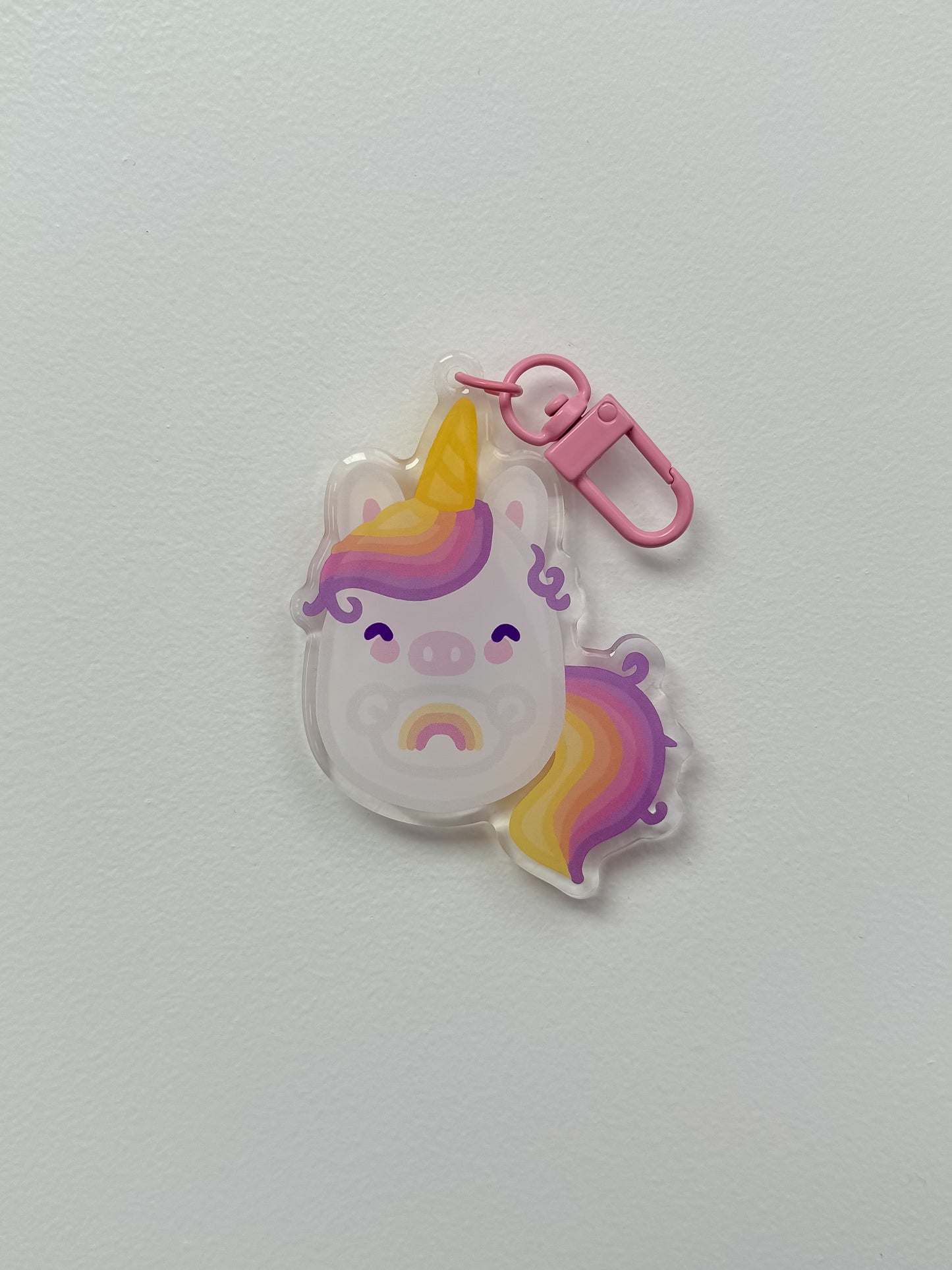 Rainbow Unicorn Keychain