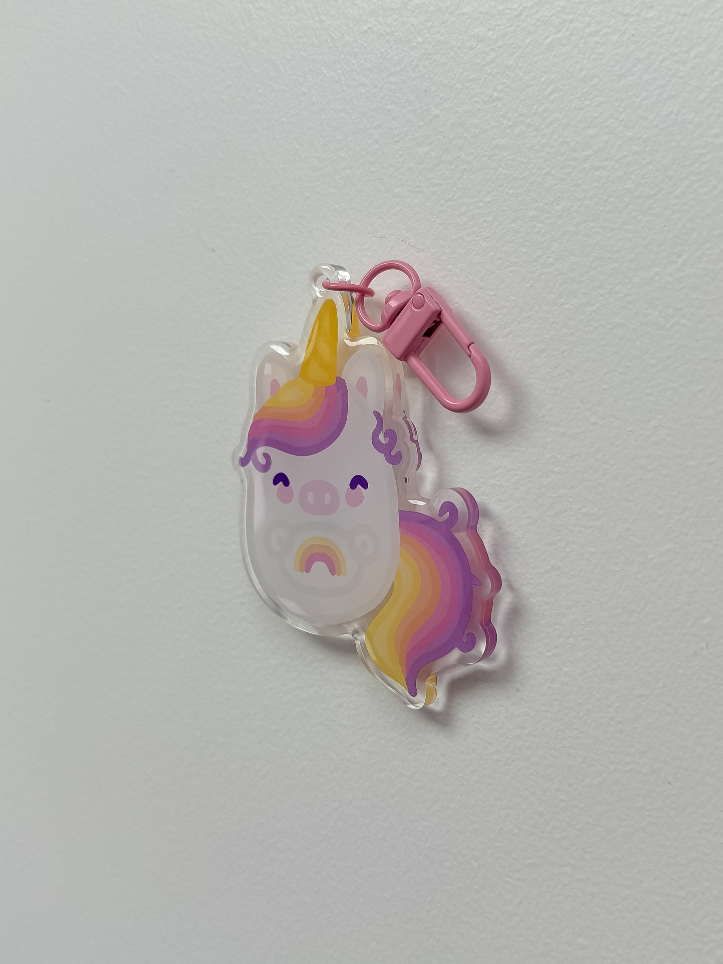 Rainbow Unicorn Keychain