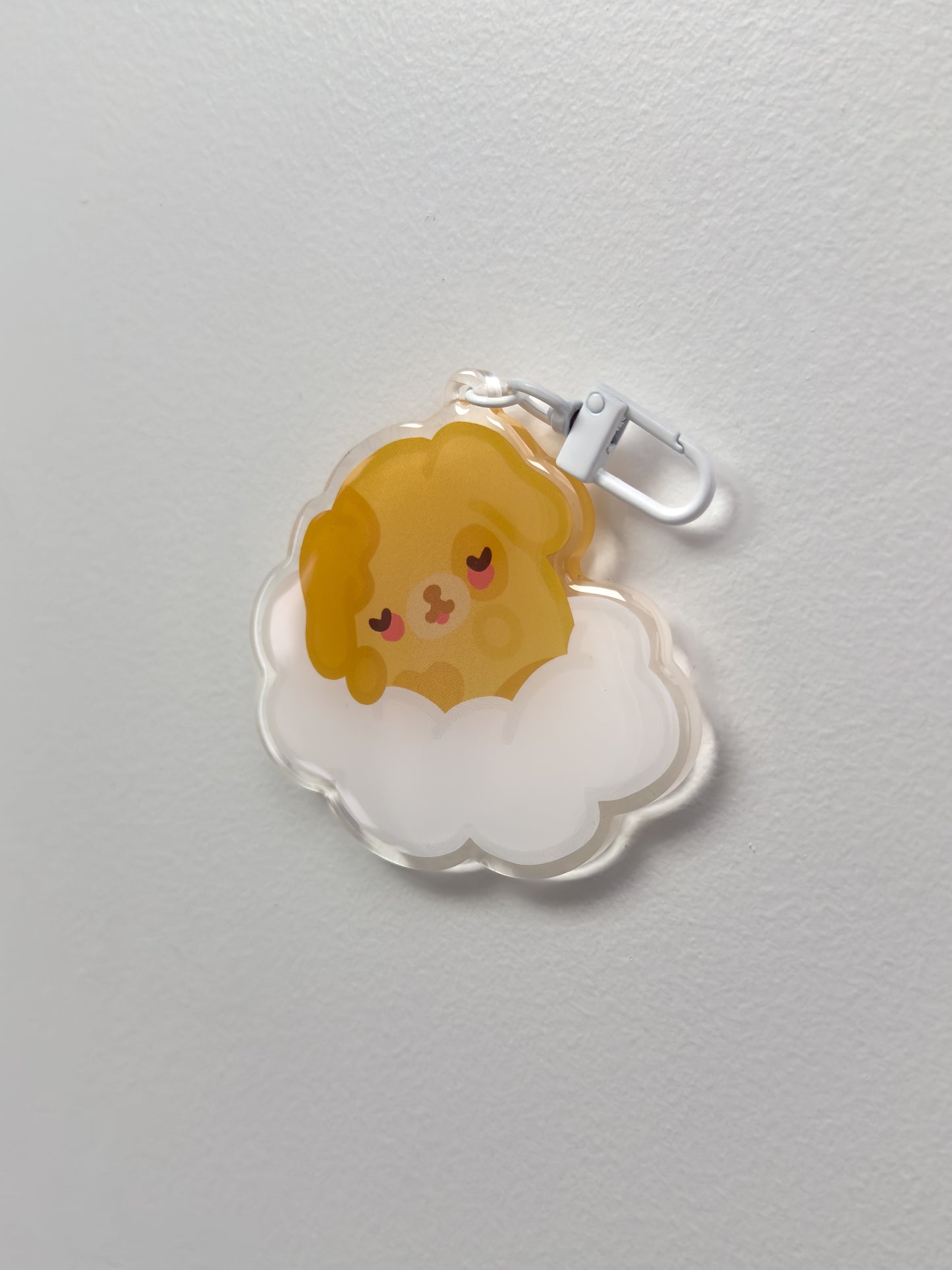 Sleepy Dog Keychain