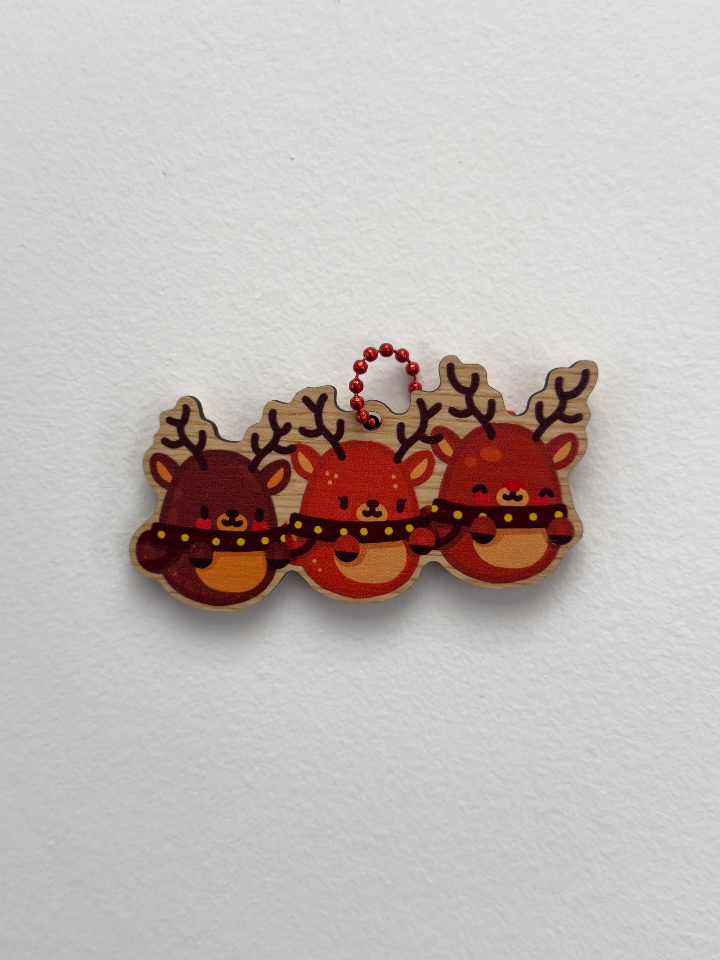 Reindeers Wooden Decoration