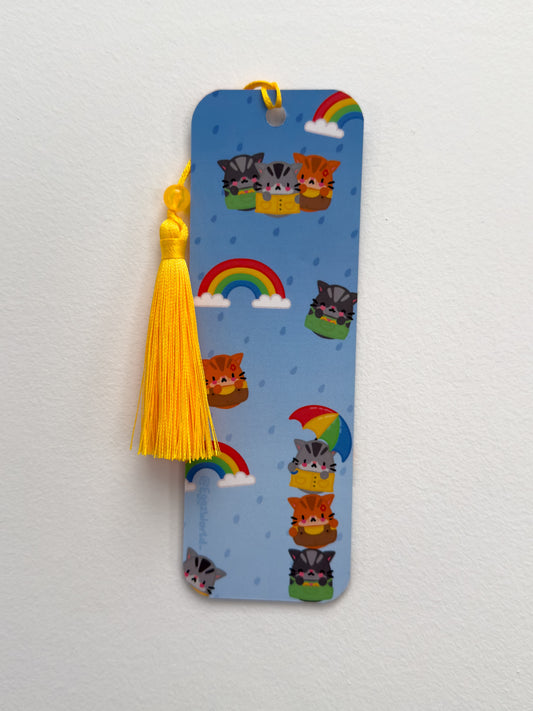 Kitty Family Tassel Bookmark