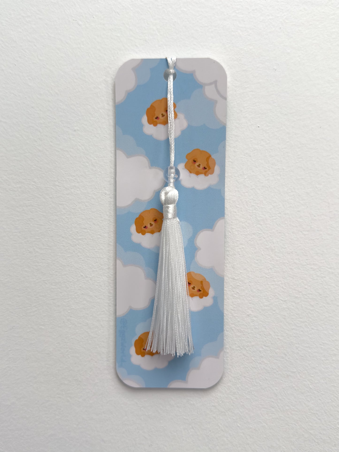 Sleepy Dog Tassel Bookmark