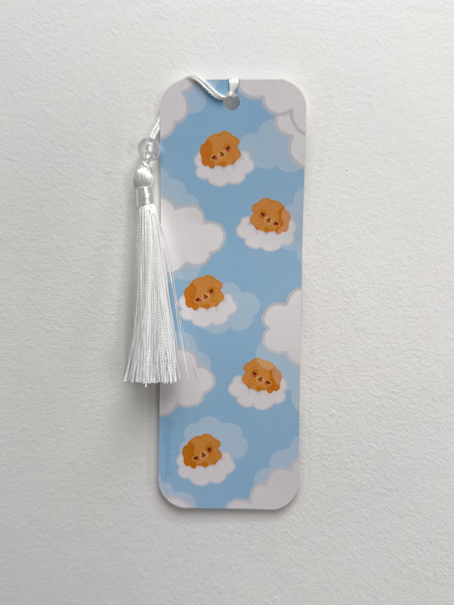 Sleepy Dog Tassel Bookmark