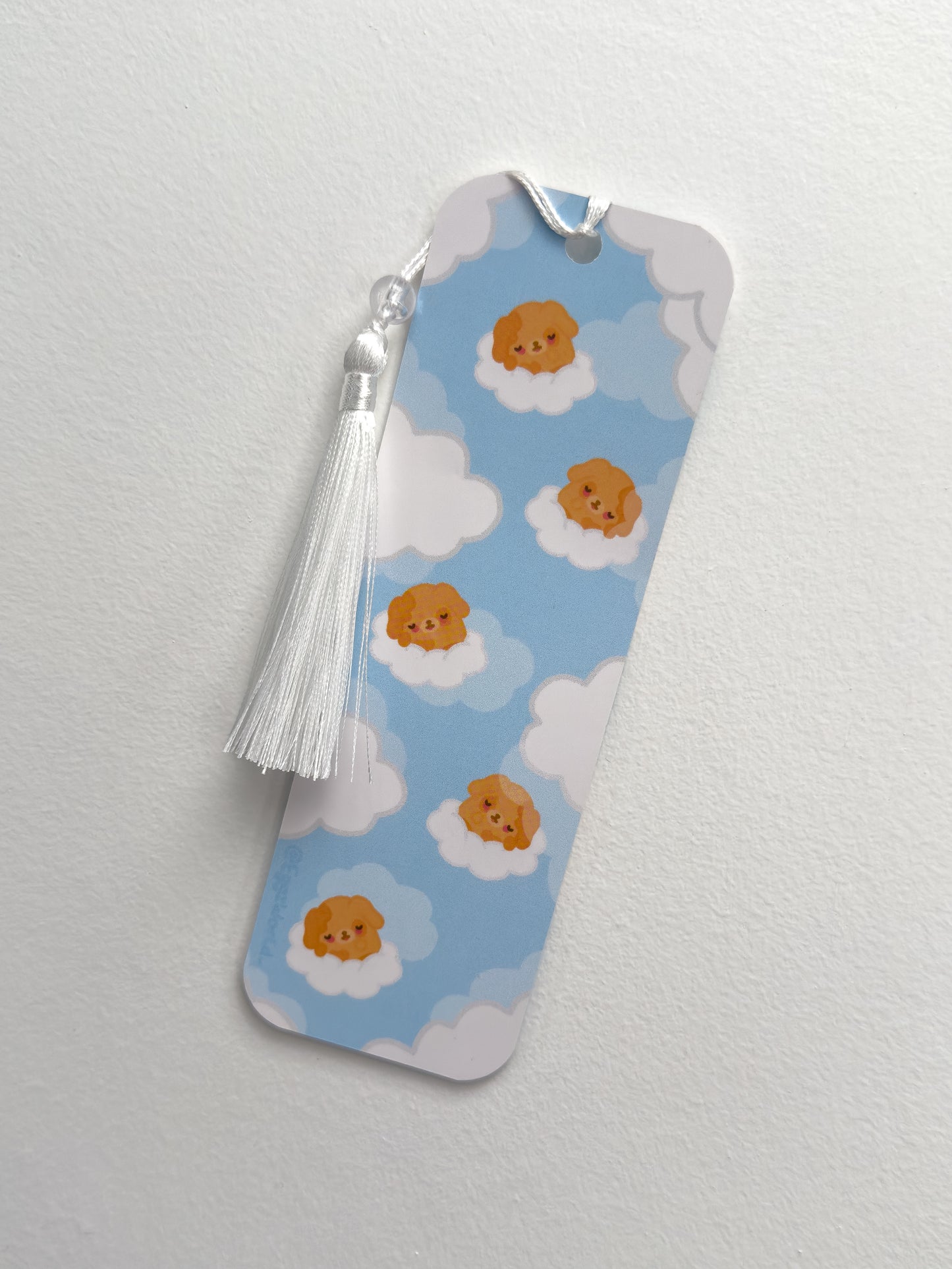 Sleepy Dog Tassel Bookmark