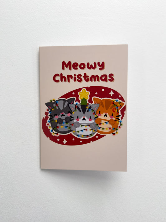 Kitty Family Christmas Card