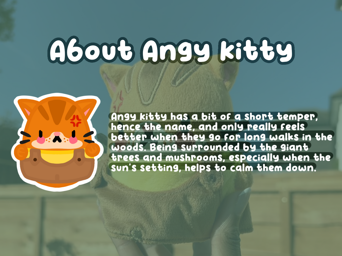 Mini Angy Kitty Keychain Plushie