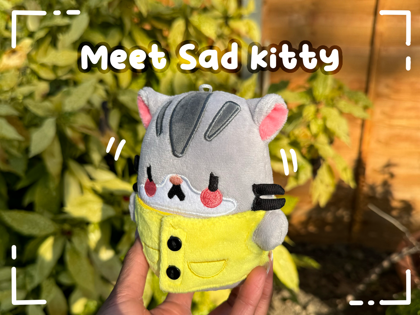 Mini Sad Kitty Keychain Plushie