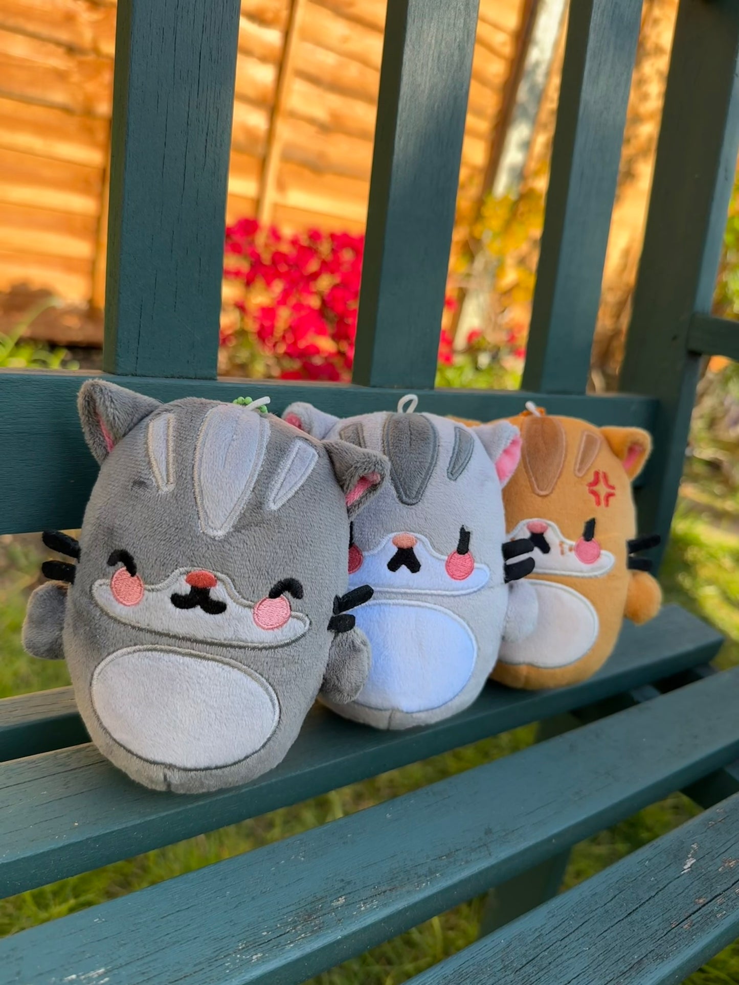 Mini Happy Kitty Keychain Plushie